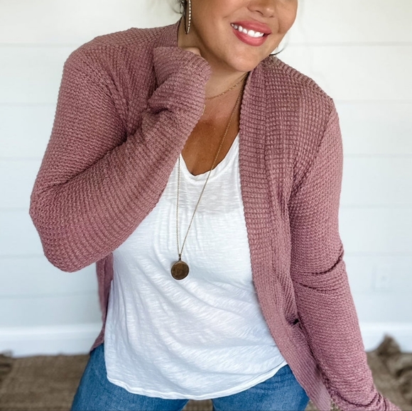 Blakeley Sweaters - 🌊Waffle Knit Cardigan
